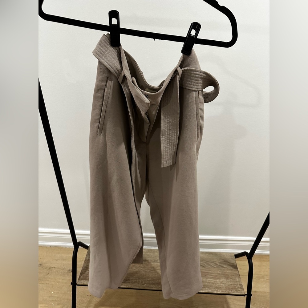 Wilfred Tan Wide Leg Pants